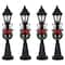 4.75" Christmas Village Lighted Street Lamps, 4ct.